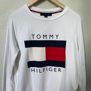 white Tommy Hilfiger long sleeve